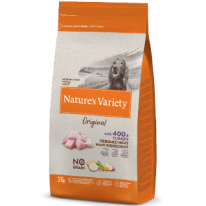 Nature Variety No Grain Cão Adulto Medium-Maxi Perú 10kg